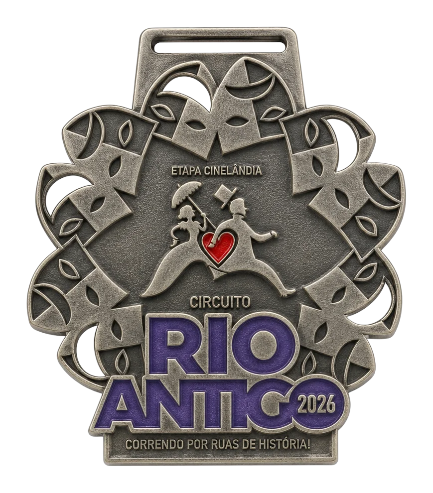 Frente da medalha da Etapa Cinelândia